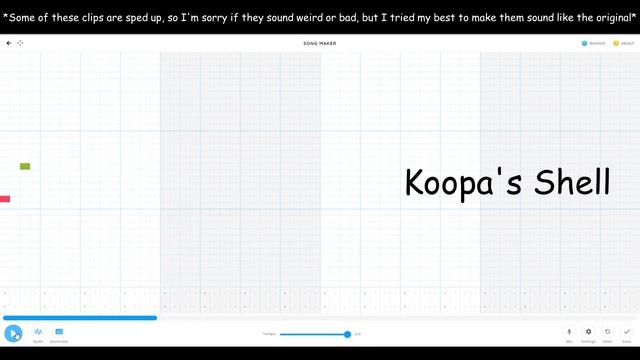 Super Mario Bros Game Sounds but on Song Maker - Chrome Music Lab смотреть онлайн