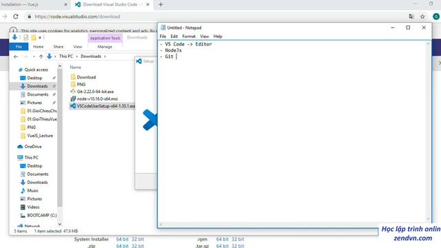 Lập trình VueJs - 03 Cài đặt môi trường lập trình смотреть онлайн