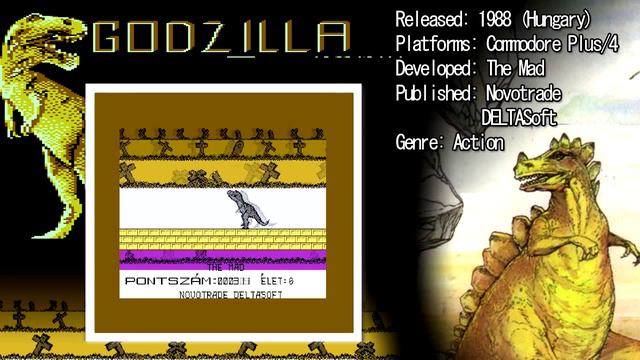 GODZILLA (Commodore 16 & Commodore Plus/4) Gameplay смотреть онлайн