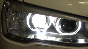 BMW X3 F25 -ремонт штатных колец +замена ксенона на BI LED