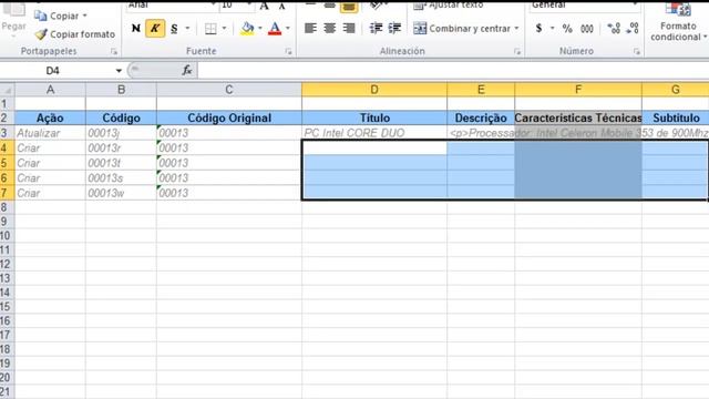 Como criar variacões de forma massiva no Excel смотреть онлайн