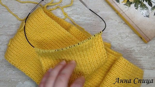 Детский шарф спицами. Классический шарф спицами. Мастер класс. МК.