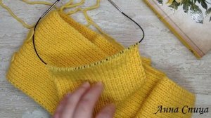 Детский шарф спицами. Классический шарф спицами. Мастер класс. МК.