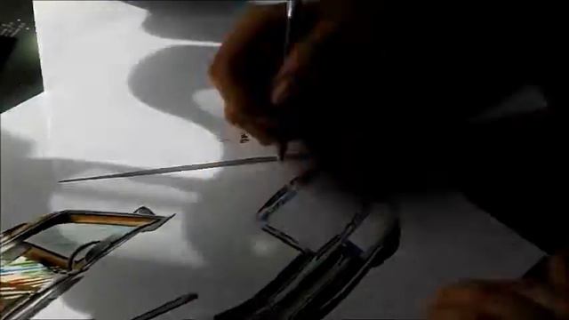 Drawing Mercedes W123 (MarlenaSzkice) смотреть онлайн