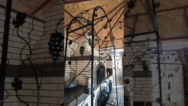 Арка для винограда, роз, клематисов. Кованая аока смотреть онлайн