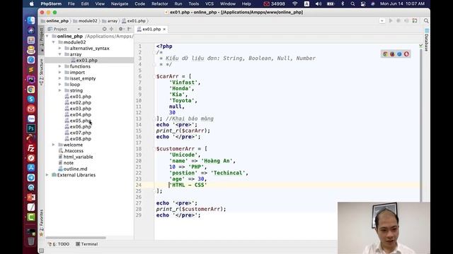 Khoá học PHP cơ bản - Bài 31: Kiểu dữ liệu Mảng trong PHP (Phần 1) смотреть онлайн