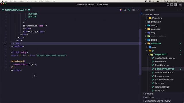27 Add Sidebar to Welcome Page | Reddit Clone with Laravel and VueJS смотреть онлайн