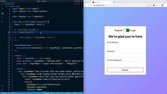 React Masterclass #135 - Alternate state Declaration Syntax смотреть онлайн