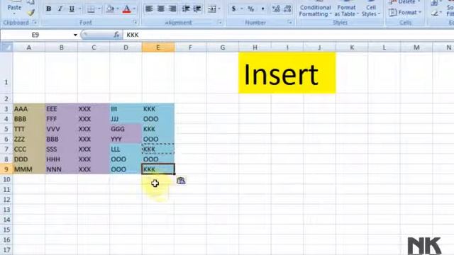 Lesson 20 The Insert Microsoft Office Excel 2007 2010 free Educational video Training Tutorials in смотреть онлайн