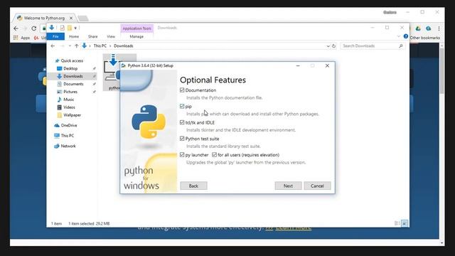 Instalação do Python 3.6.4 no Windows 10 смотреть онлайн