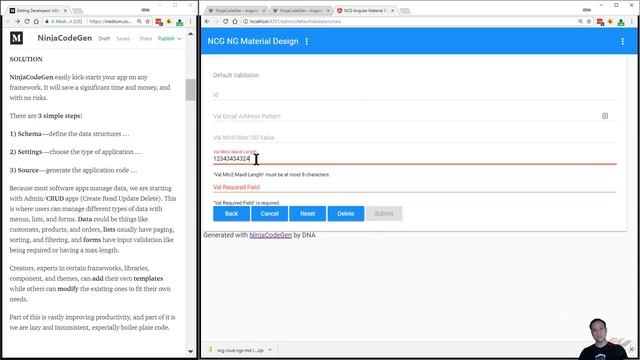 NinjaCodeGen - Kick-start Your App on Any Javascript Framework смотреть онлайн