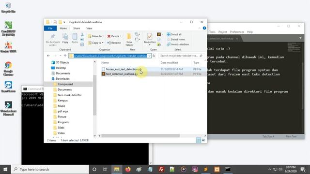 Text Detection Python (realtime) - Menggunakan EAST Text Detection OpenCV pada Windows смотреть онлайн