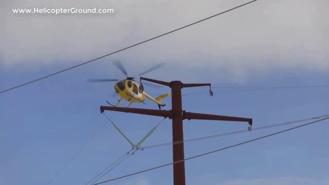 Helicopter Pilot MD 500 Stringing Power Lines смотреть онлайн