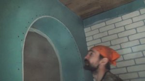 Дача 51. Как сделать арку из гипсового кирпича.