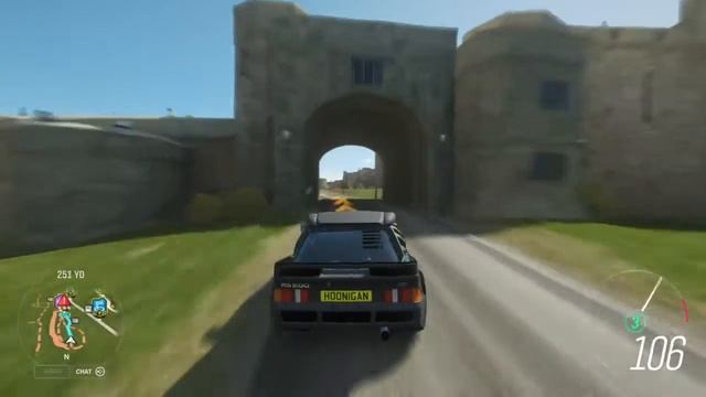 FH4 Hoonigan Rs200 trick at Bambrugh Castle смотреть онлайн