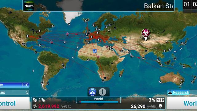 Plague Inc bacteria cure mode on casual(no audio) смотреть онлайн