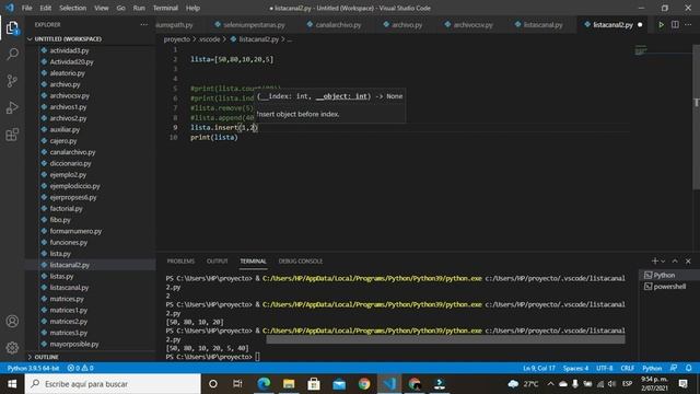 Python. Manejo de listas, métodos principales. смотреть онлайн