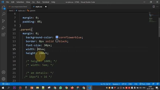 CSS TUTORIAL #17 - Build a Responsive Website with HTML CSS in just 4 Secret Codes (vh vw vmin vmax смотреть онлайн