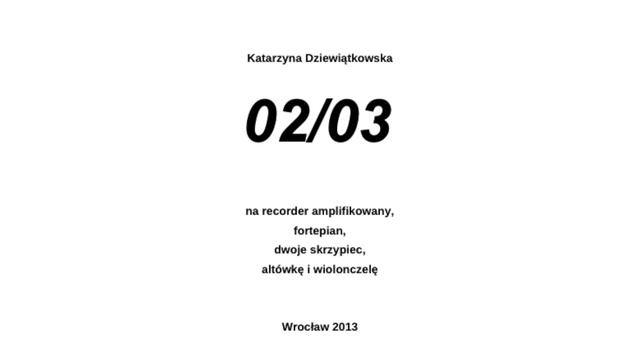 Katarzyna Dziewiątkowska - 02/03 смотреть онлайн