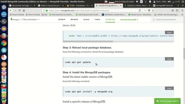How to install Mongo DB on 14 04 LTS 16 04 LTS 12 04 LTS смотреть онлайн