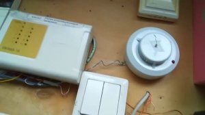 тест пожарной сигнализации с блок речевого оповещения с пользование AUX