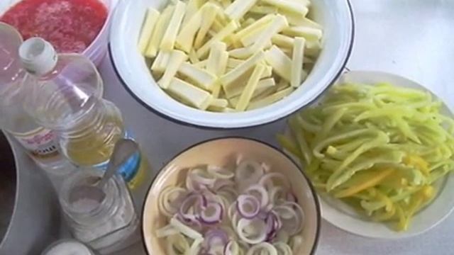 Лечо из кабачков.Lecho of vegetable marrows смотреть онлайн