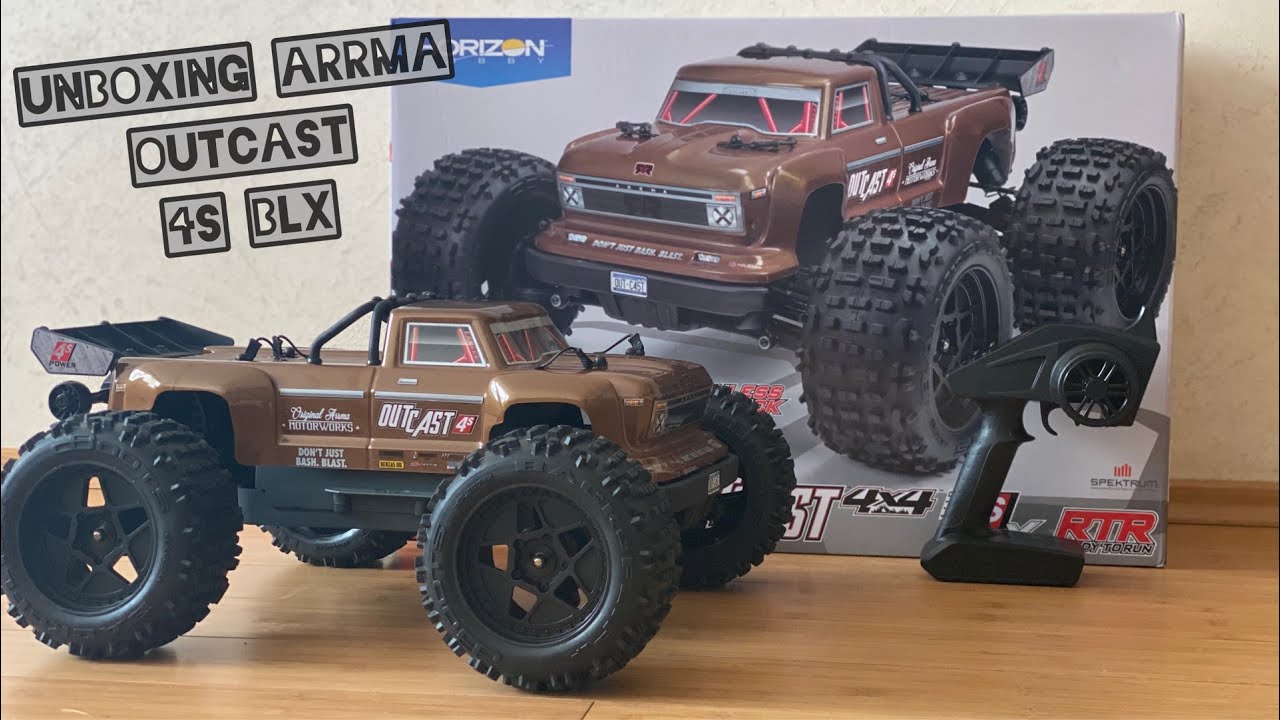 Unboxing ARRMA OUTCAST 4X4 4S BLX новый убийца TRAXXAS? | poritorrc смотреть онлайн