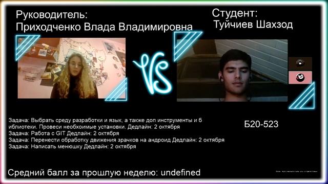 Приходченко Влада Владимировна. Последний день четвертой недели (28.09.2020) смотреть онлайн