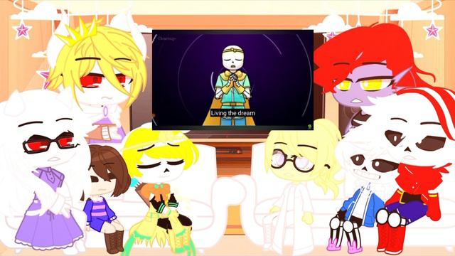 Undertale react to Dream sans (4/9) (Gacha nox) смотреть онлайн