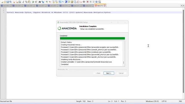 Install Anaconda Python, Jupyter Notebook on Windows 10/11 [2023 update]|Anaconda Navigator |Python смотреть онлайн