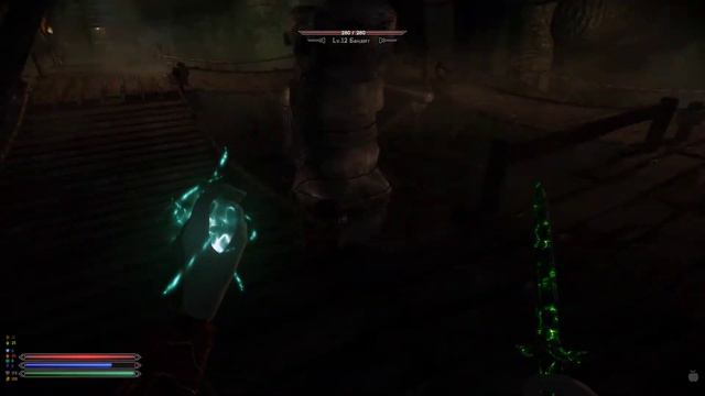 Skyrim Requiem for a Balance, harder than Souls! Fight vs 3 bandits showcase.