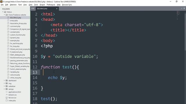 $Globals| super global variable in PHP (urdu/hindi) смотреть онлайн