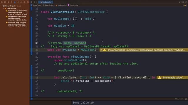 Занятие 6: Кложуры (Closures) в Swift. смотреть онлайн