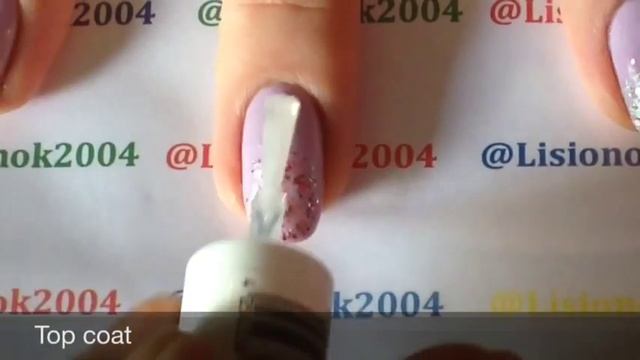 How to create Glitter Gradient Mani / Растяжка Глиттером Маникюр смотреть онлайн