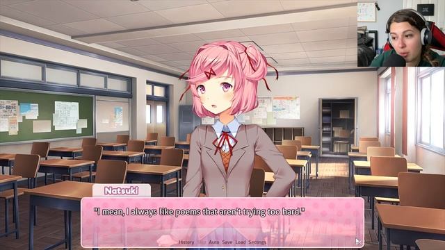 Writing a Poem for Yuri! | Let's Play: Doki Doki Literature Club! #2 смотреть онлайн