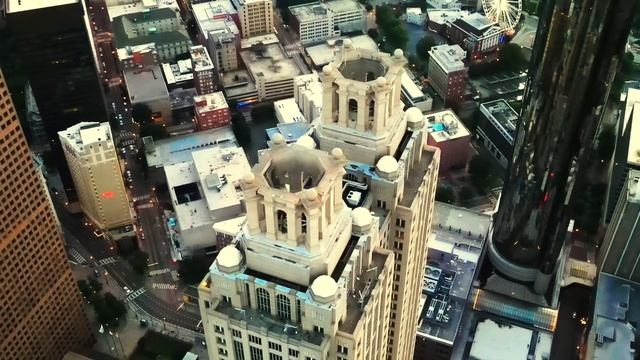 DJI MAVIC AIR 2 Skyline View Of ATLANTA HDR Mode.