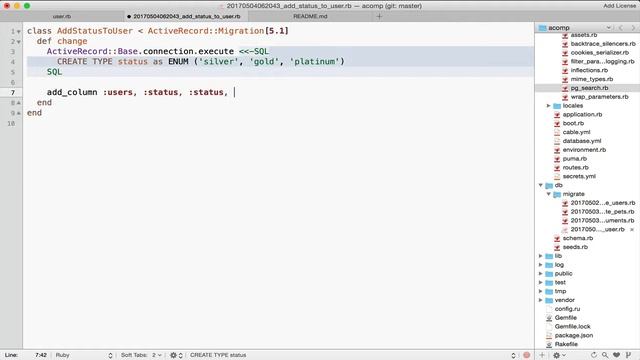 Postgres 9.6.2 enum rails 5.1 смотреть онлайн