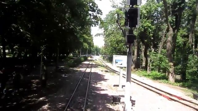 Поездка в кабине машиниста. Киевская детская железная дорога. смотреть онлайн
