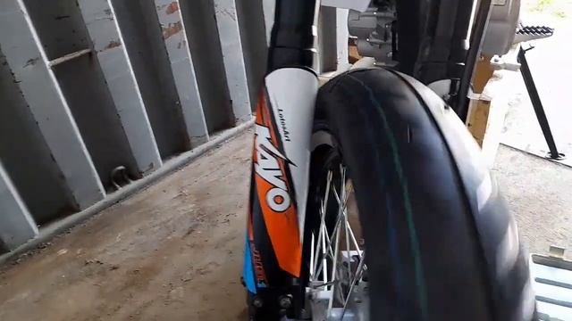 Китайский мотард Kayo K1 (как поставить колёса мотарды на кайо к1)