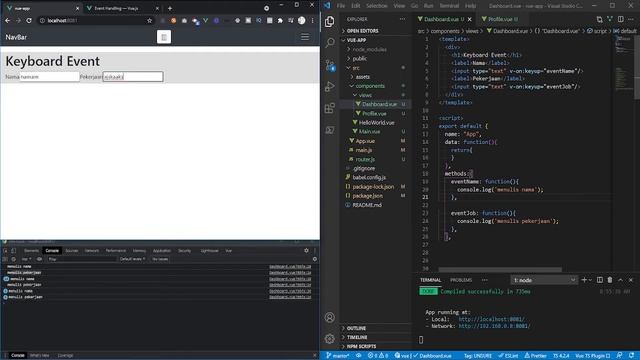 Vue js 2 Tutorial Indonesia #9 Keyboard Event смотреть онлайн