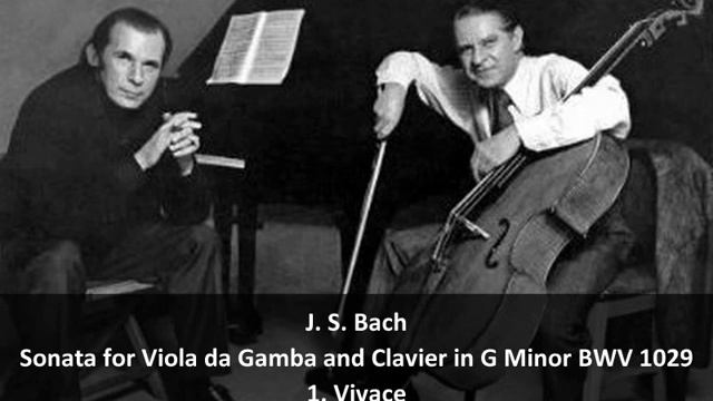 J. S. Bach - Sonata for Viola da Gamba and Clavier in G Minor BWV 1029 - 1. Vivace (1/3) смотреть онлайн