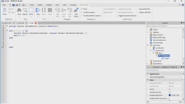 ROBLOX Game Creation #3 Start screen, Camera manipulation and GUI animation смотреть онлайн