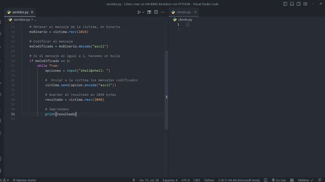 62. HACKING con PYTHON Cómo crear un Backdoor смотреть онлайн