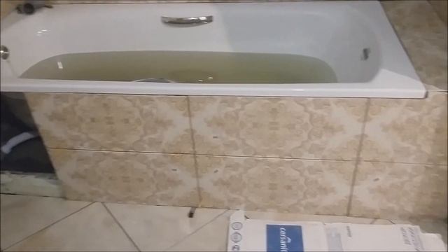 Фото отчет по укладке плитки в совмещенной ванной. Ремонт в Заречном и Пензе. смотреть онлайн