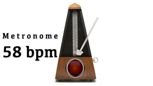 Metronome 58 bpm 🎼 смотреть онлайн