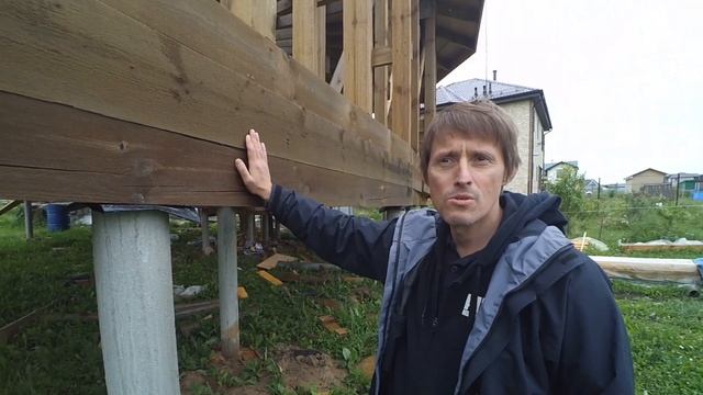Строящийся круглый дом в Поварово. Андрей Ярамиров о фундаменте и каркасе соломенного дома смотреть онлайн