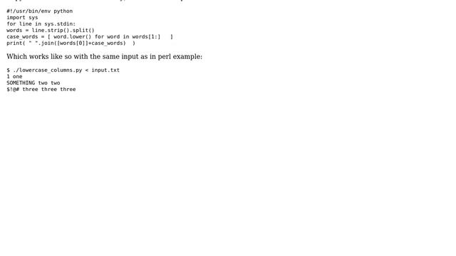 Ubuntu: Lowercase all but the first column (4 Solutions!!) смотреть онлайн