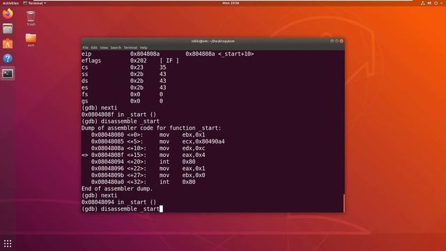 x86 Assembly and Shellcoding - 20 Debugging with GDB смотреть онлайн