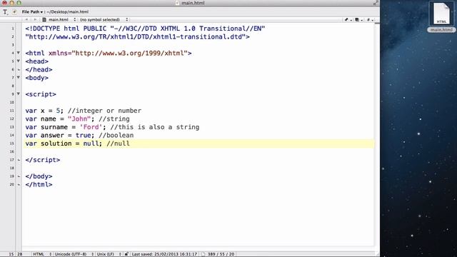 JavaScript - 05. Various data types, and comments смотреть онлайн