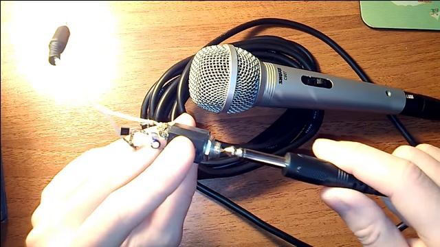 Подключение динамического микрофона для караоке к компьютеру ｜ Самодельный микрофонный предусилитель смотреть онлайн